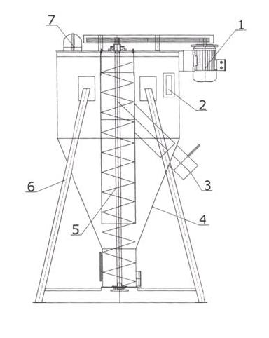 Mieszalnik pionowy SM-01szkic